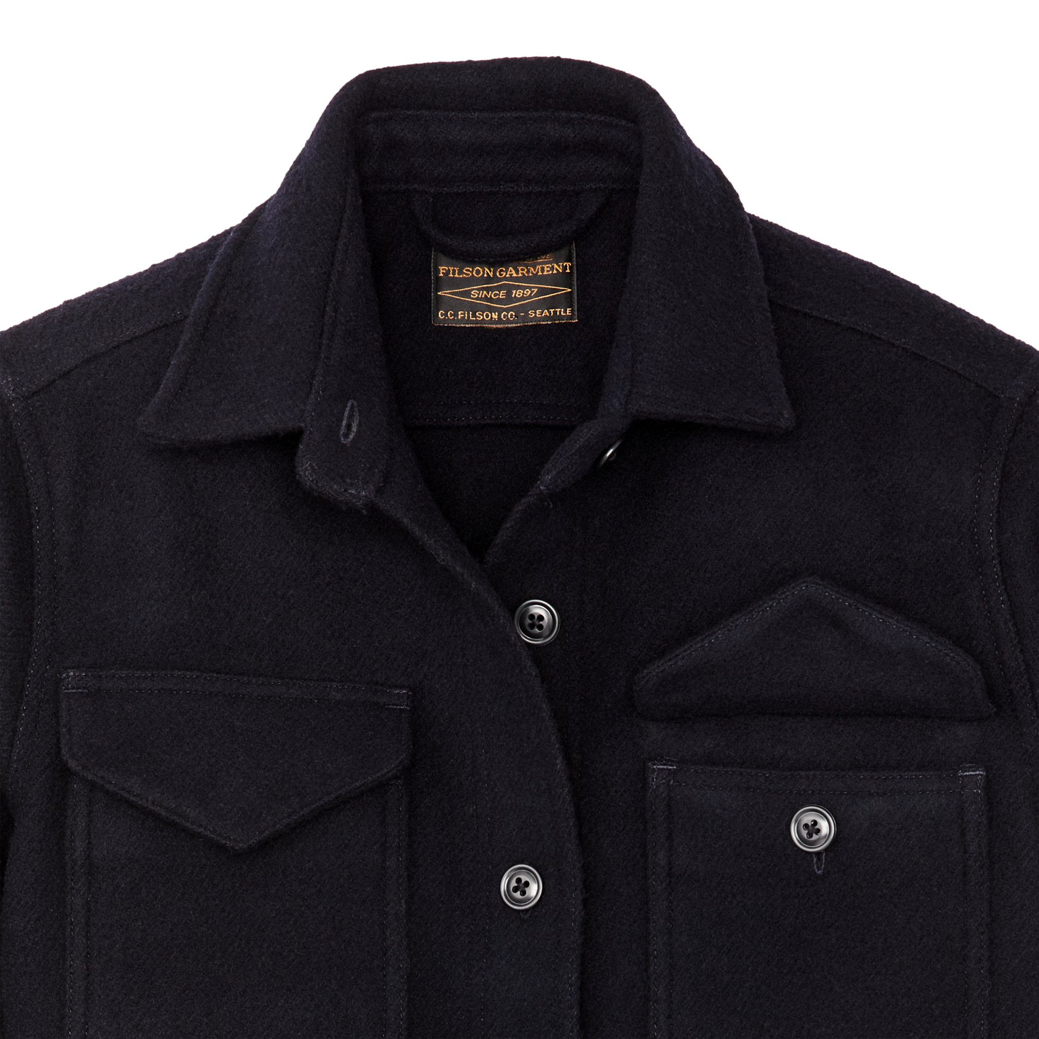 Women's Seattle Wool Jac-shirt - Navy - Image 4