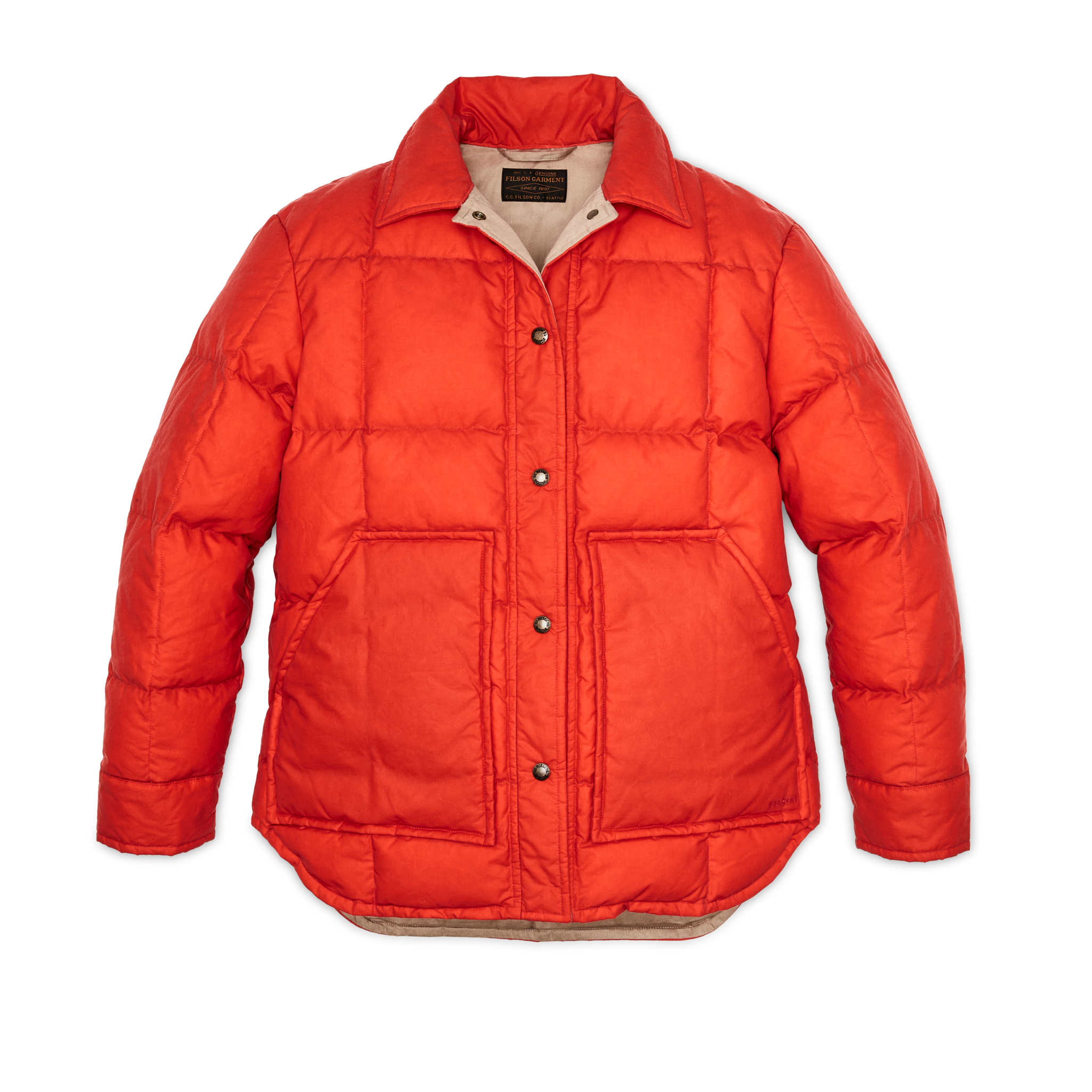 Women's Waxed Down Barn Coat - Campfire - Image 21