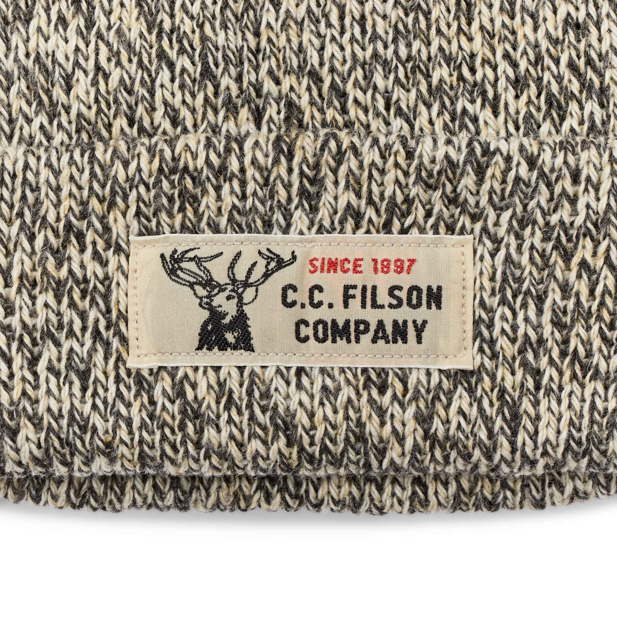 Lined Ragg Wool Beanie - Charcoal Heather - Image 3