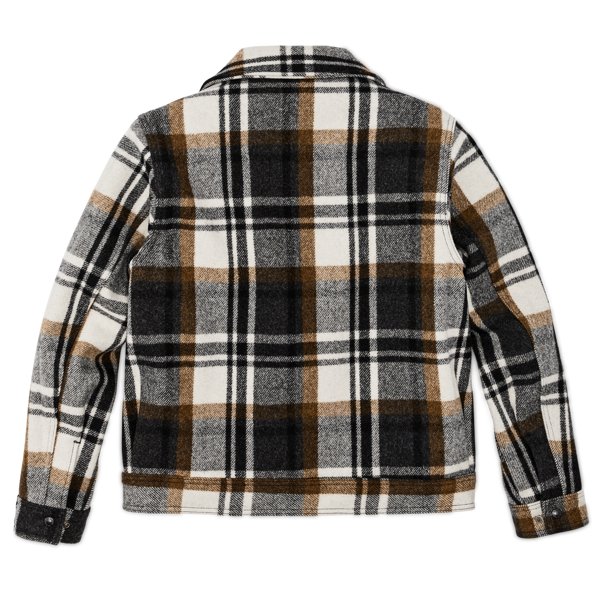 Mackinaw Wool Work Jacket - Blue Coal / Copper Heather Plaid - Image 2