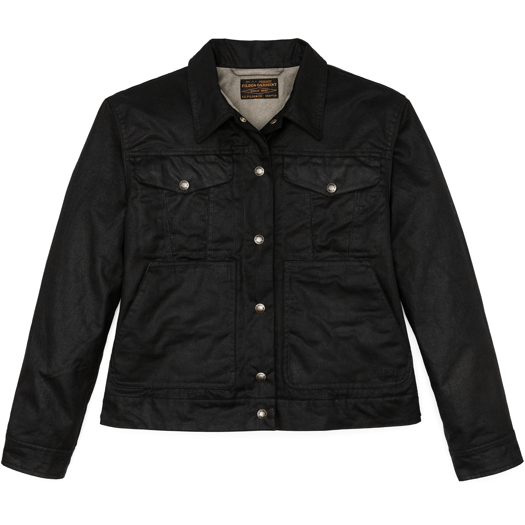 Women's Short Lined Cruiser Jacket - Black