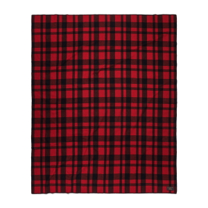 Mackinaw Wool  Blanket - Red / Black Heritage Plaid