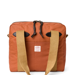 Tin Cloth Zipper Tote Bag - Rust