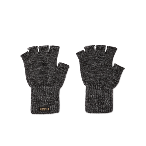 Fingerless Knit Gloves - Charcoal