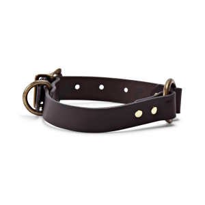 Bridle Leather Dog Collar - Brown