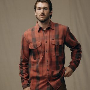 Vintage Wash Alaskan Guide Shirt - Sequoia / Dark Bown Plaid