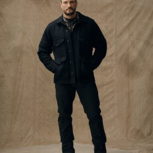 Mackinaw Wool Cruiser Jacket - Dark Navy / Solid