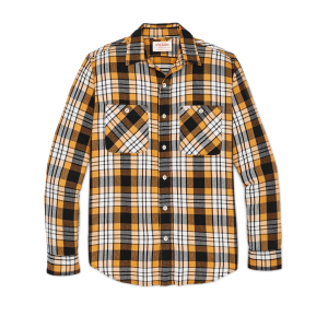 The Rangeland Flannel Shirt - Yellow / Faded Black Plaid